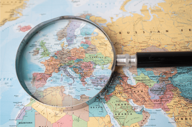 cartina dell'Europa, commissione europea